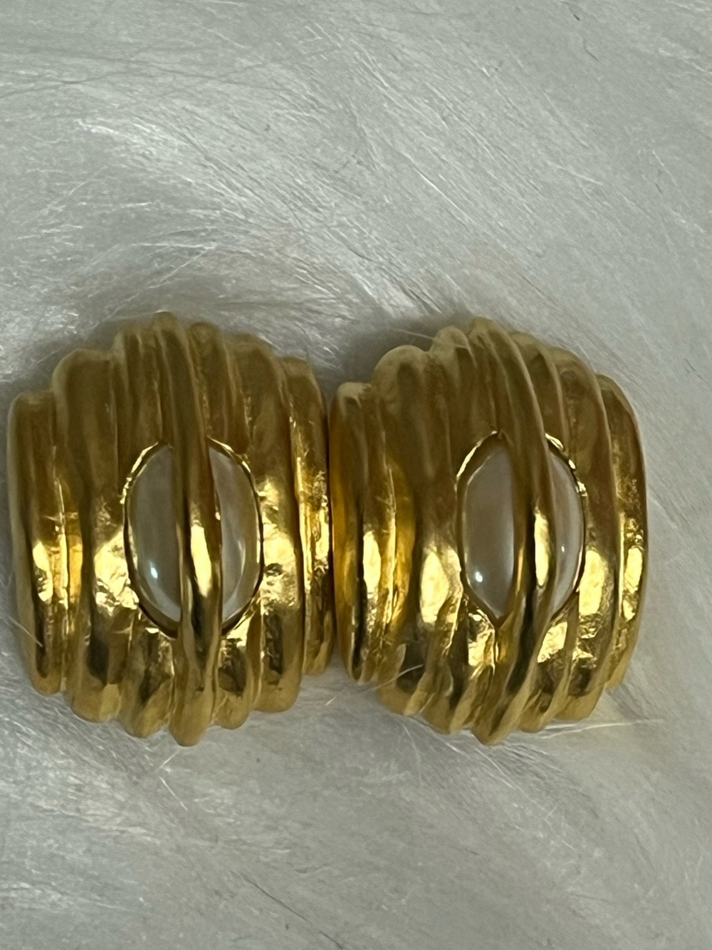 Vintage Givenchy Bold Runway Pearl Earrings